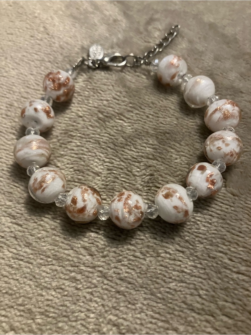 Glassofvenice Murano Glass Starlight Balls Bracelet View 2